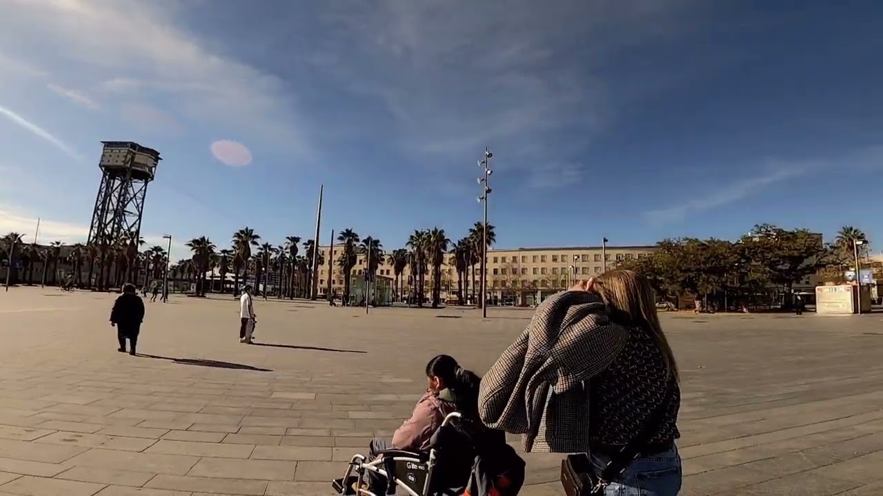 @Barceloneta Spain - walking along the beach