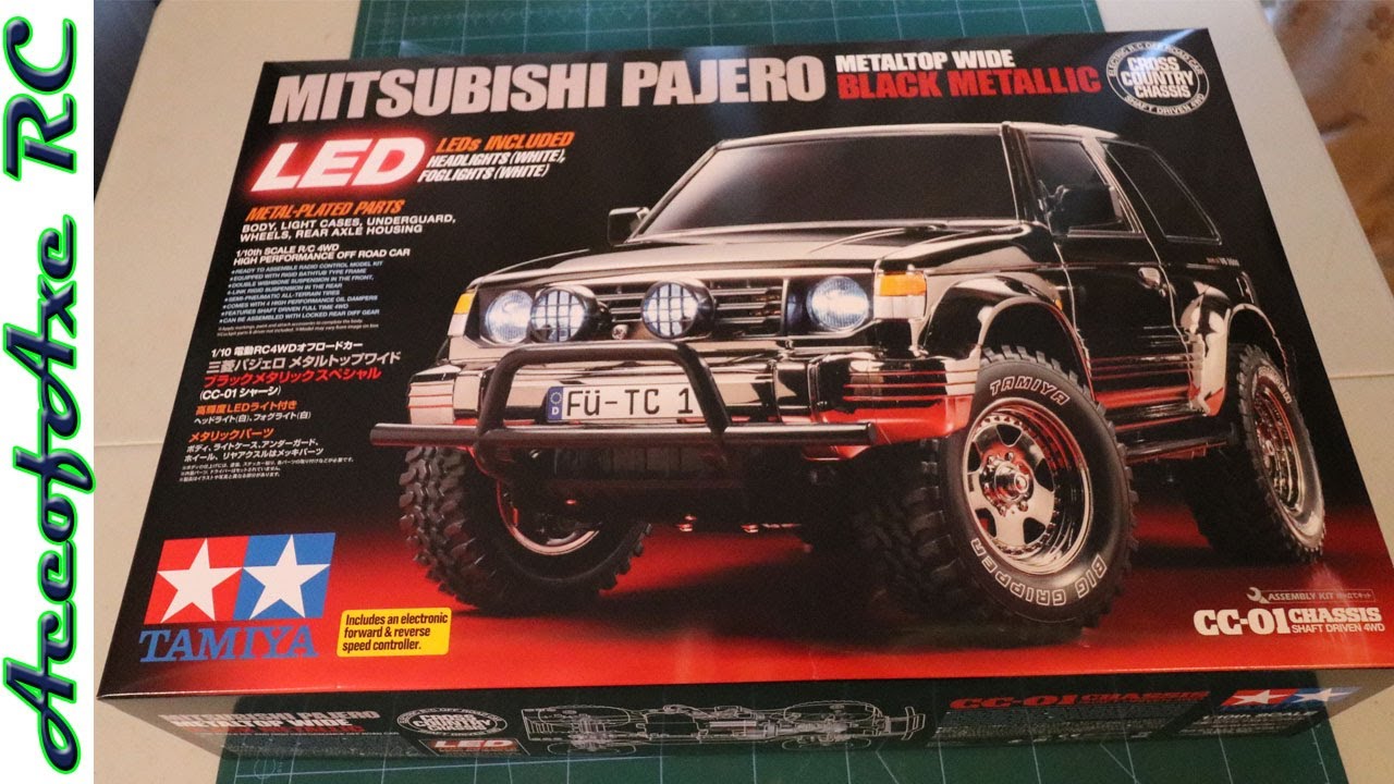 Tamiya CC01 Mitsubishi Pajero Unboxing Metal Top
