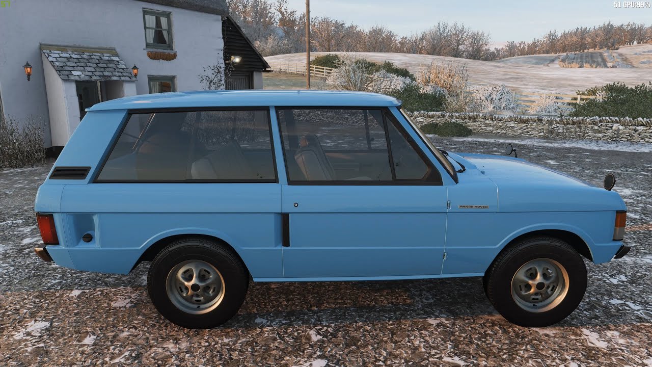 Forza Horizon 4 - 1973 Land Rover Range Rover - Car Show Speed Jump Crash Test . 1440p 60fps.