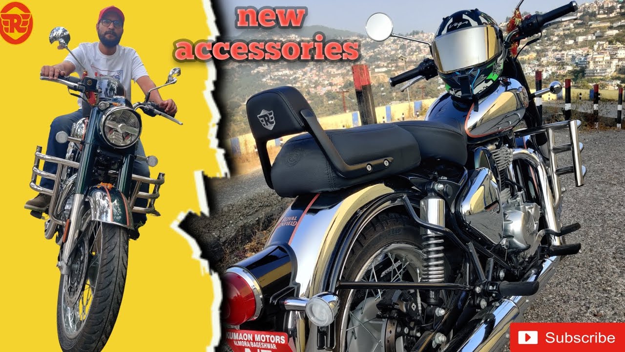 new Classic 350 Emerald green 2024 !!  me lagaya  accessories #automobile #classic #viralvideo