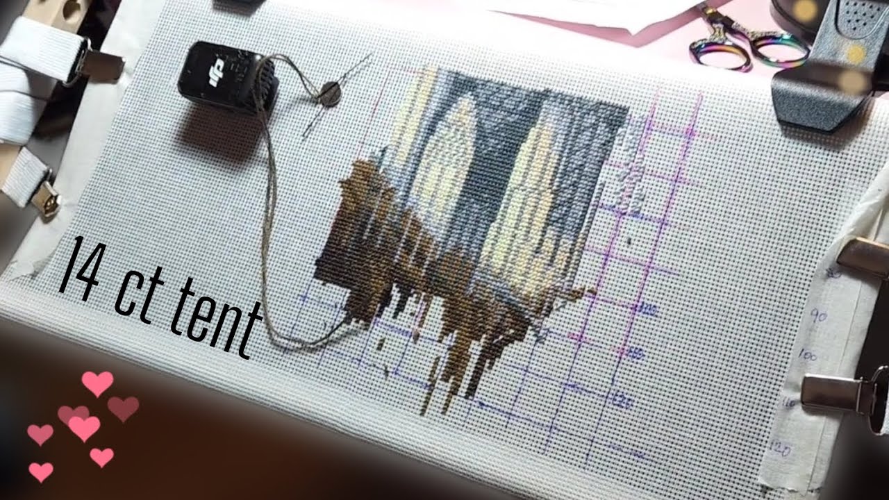 STITCH WITH ME • 20 min stitching sound asmr ▪︎ Lothlorien cross stitch full coverage #crossstitch