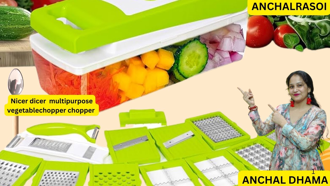 nicer dicer plus !! Multipurpose Vegtable Chopper Cutter Grater Slicer #anchalrasoi #anchaldhama