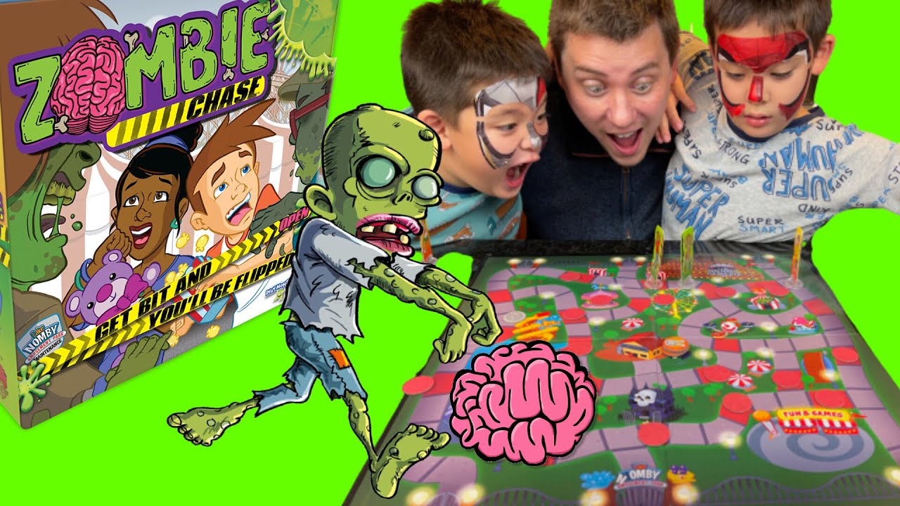 RUN FROM THE ZOMBIES! Family Game Night With Zombie Chase Game By Play Monster. UNBOXING/REVIEW.