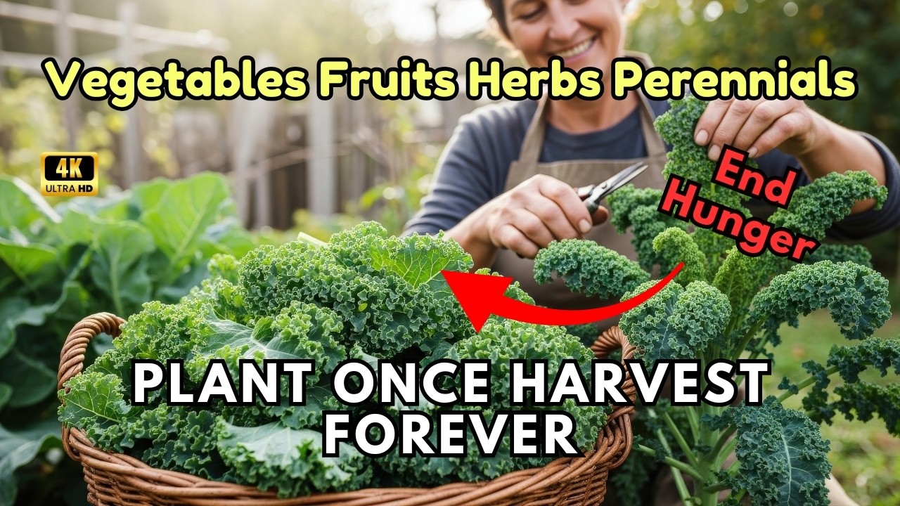10 Perennial Crops Plant Once & Harvest for Years | Vegetables, Fruits & Herbs That Could End Hunger