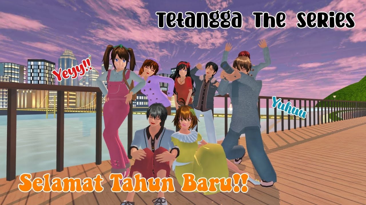 TETANGGA THE SERIES [ Tahun Baru di Pantai ] || DRAMA SAKURA SCHOOL SIMULATOR 