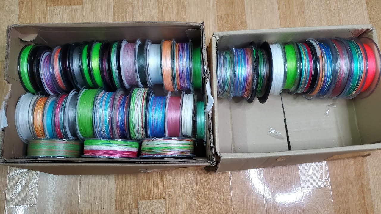 Video ngày 30/01 - Phụ kiện câu cá ( Dây Pe cũ Shimano, Daiwa, Seaguar, Gosen, Varivas... )