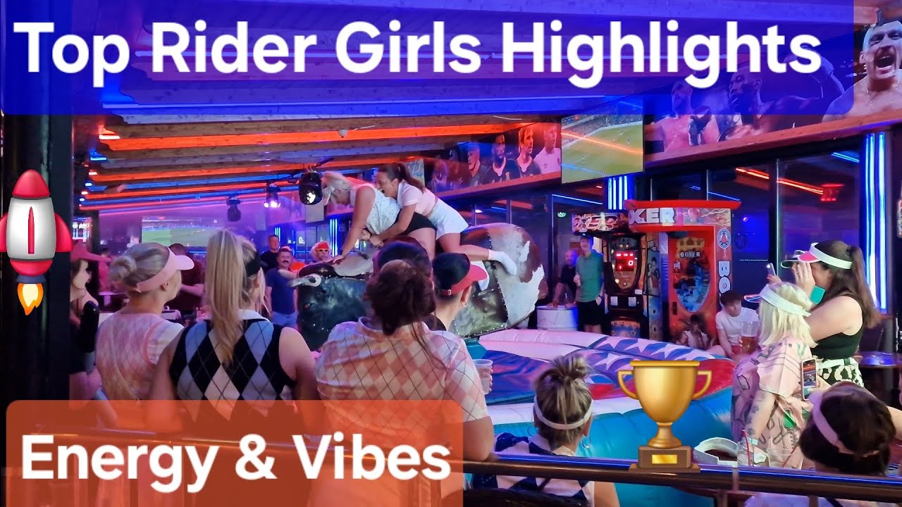 Mechanical bull Riders TOP Highlights in BENIDORM 🇪🇦