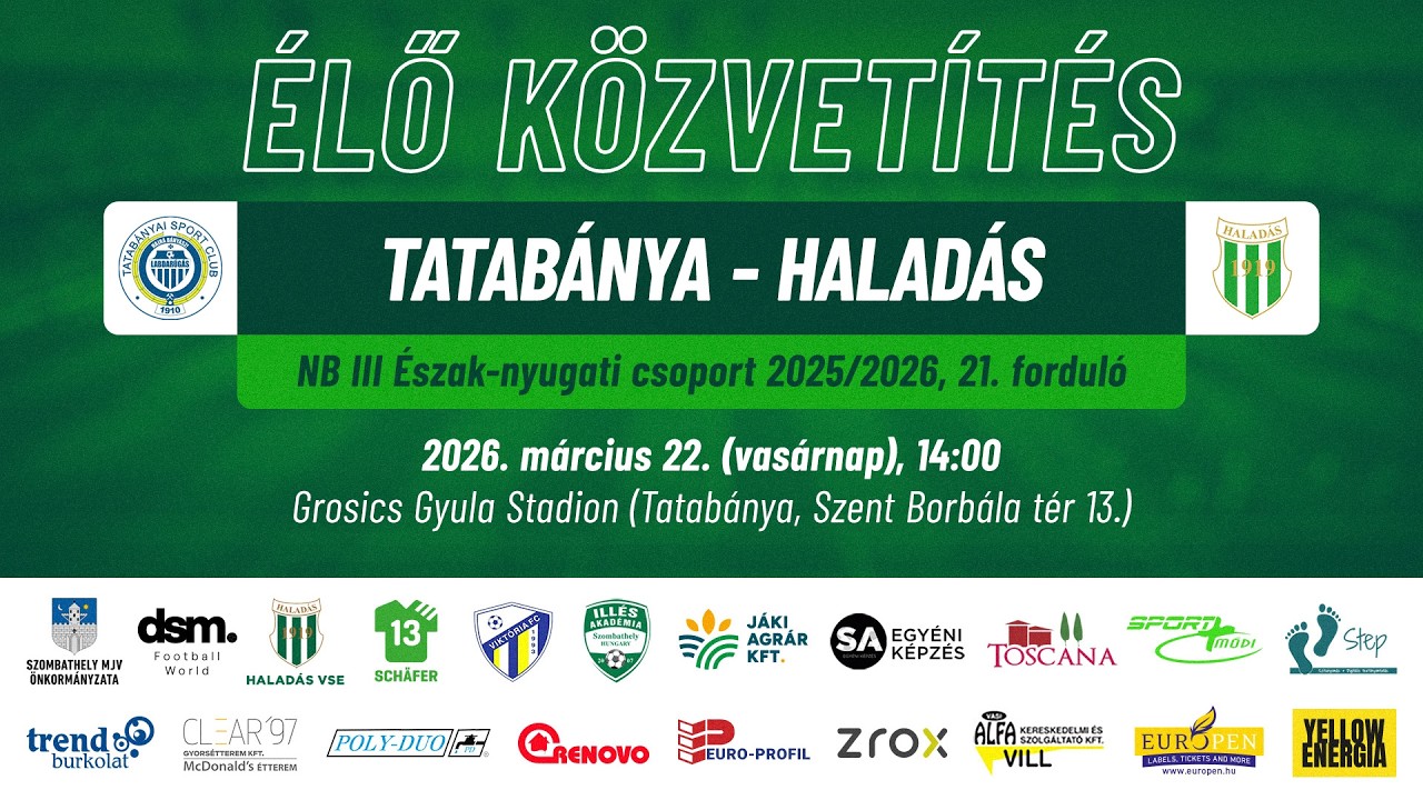 Tatab&aacute;nya - Halad&aacute;s | &Eacute;LŐ k&ouml;zvet&iacute;t&eacute;s