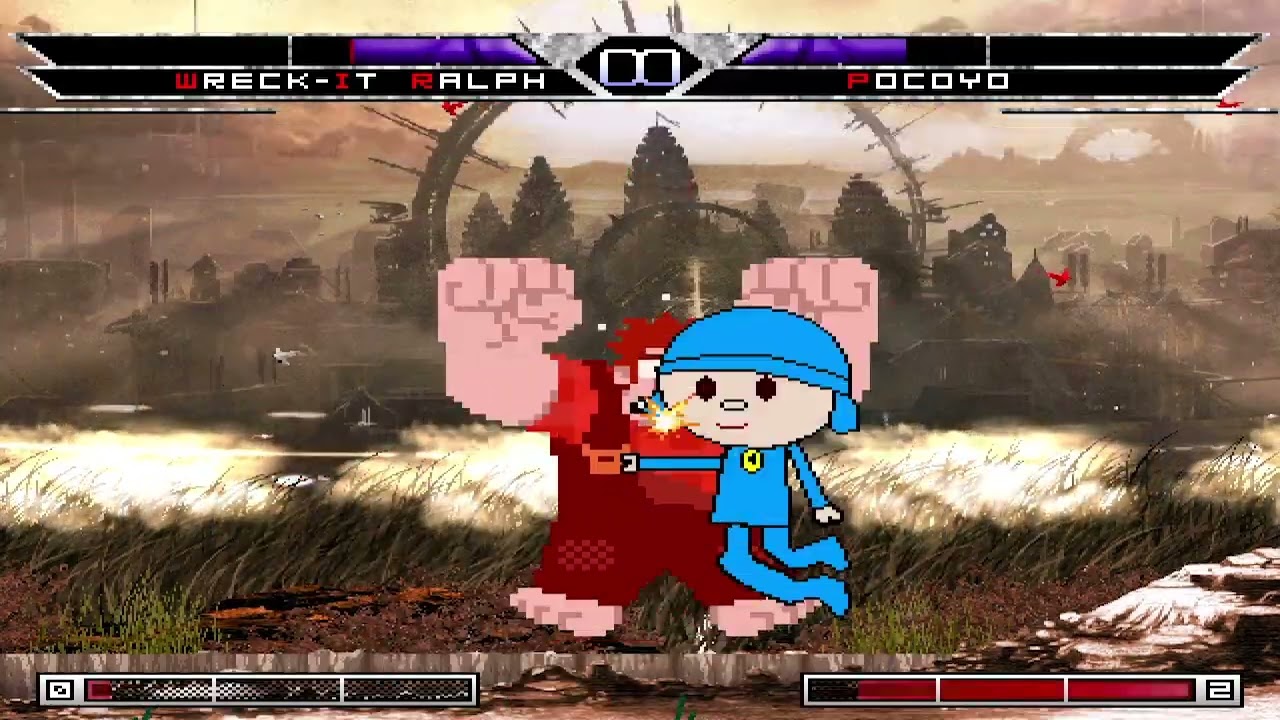 KOF MUGEN Wreck It Ralph vs Pocoyo
