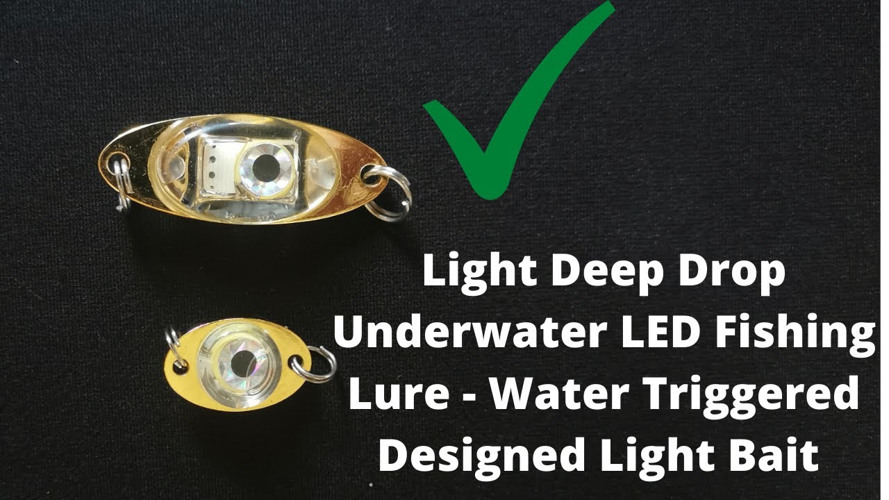 Light Deep Drop Underwater LED Fishing Lure - Water Triggered Designed Light Bait [4K]