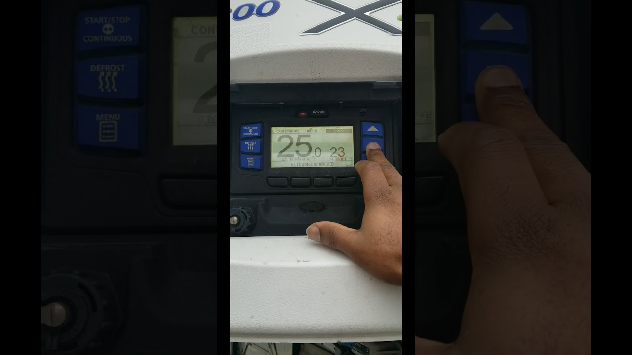 Carrier 7400 X4 refer unit set temperature!