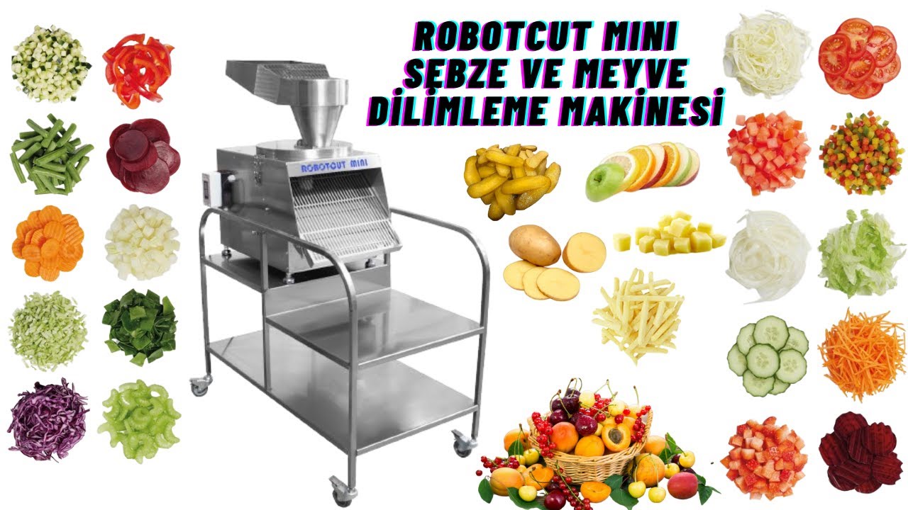 ROBOTCUT MINI SEBZE VE MEYVE DİLİMLEME MAKİNESİ