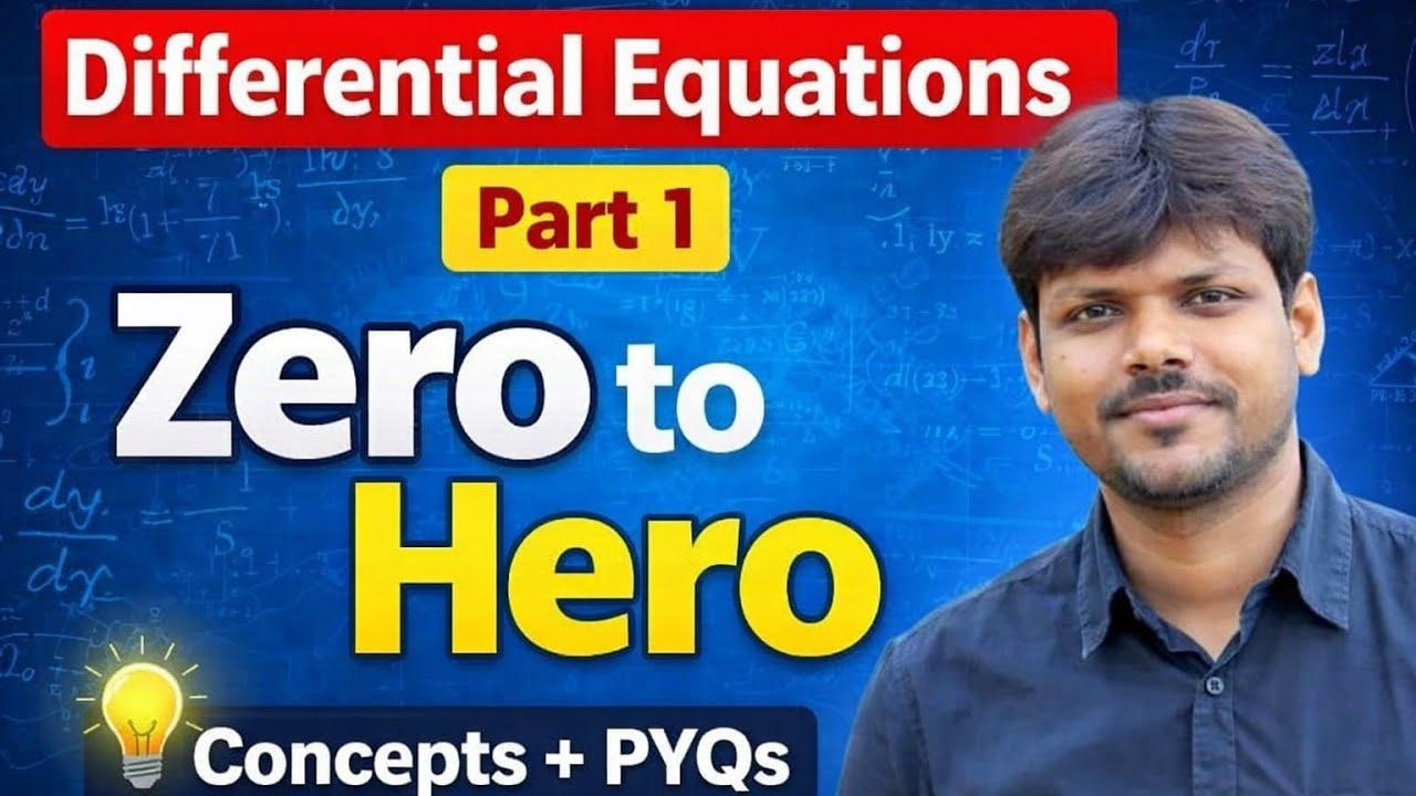 Class 12 Maths Chapter 9 | Differential Equations - Order, Degree
