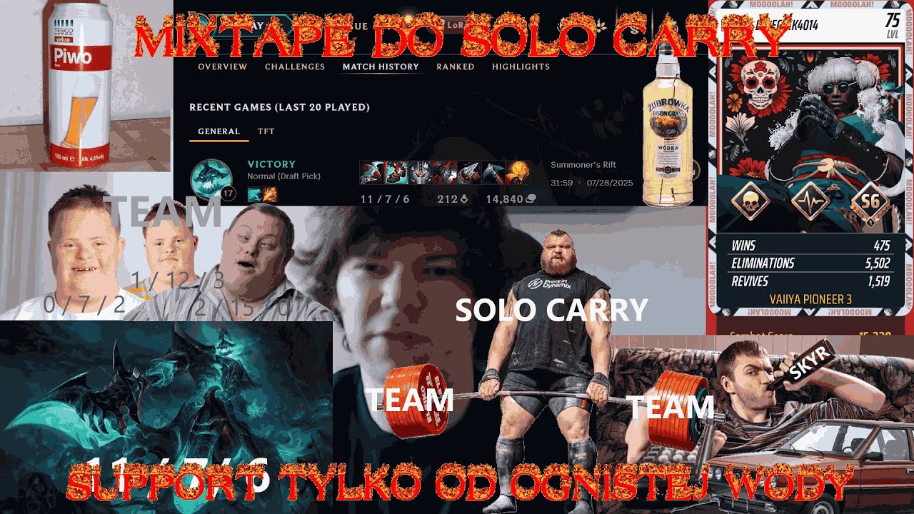 █▬█ █ ▀█▀ MIXTAPE DO SOLO CARRY TEAMU SUPPORT LEJE W&Oacute;DĘ