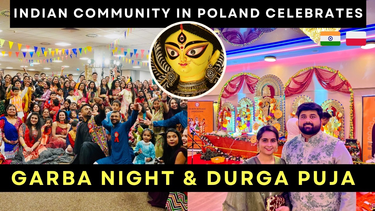 Watch How We Celebrated Garba Night & Durga Puja in Poland