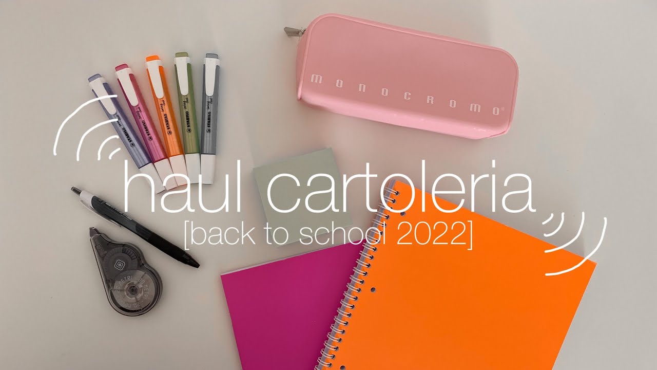 haul cartoleria per il “back to school 2022”