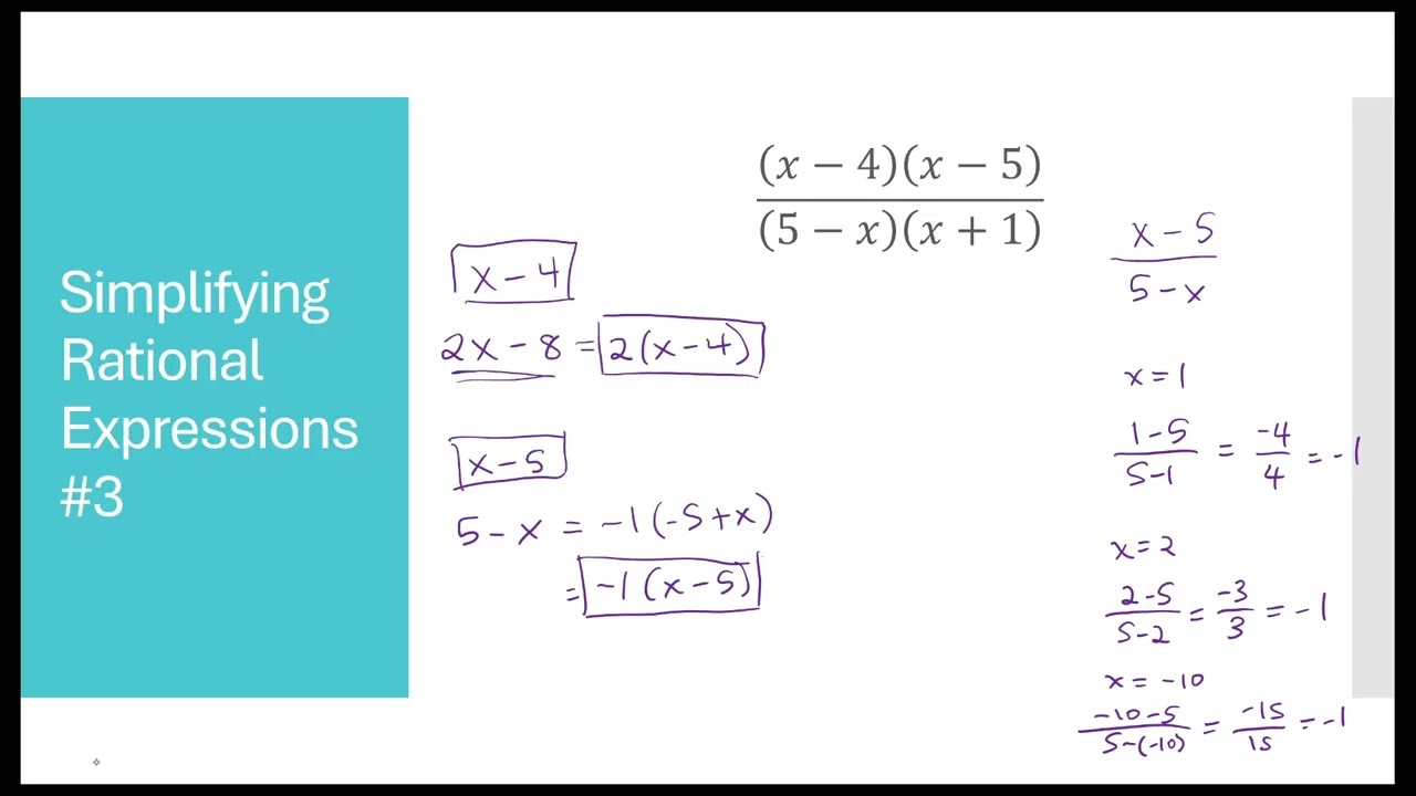 Simplifying Rational Expressions