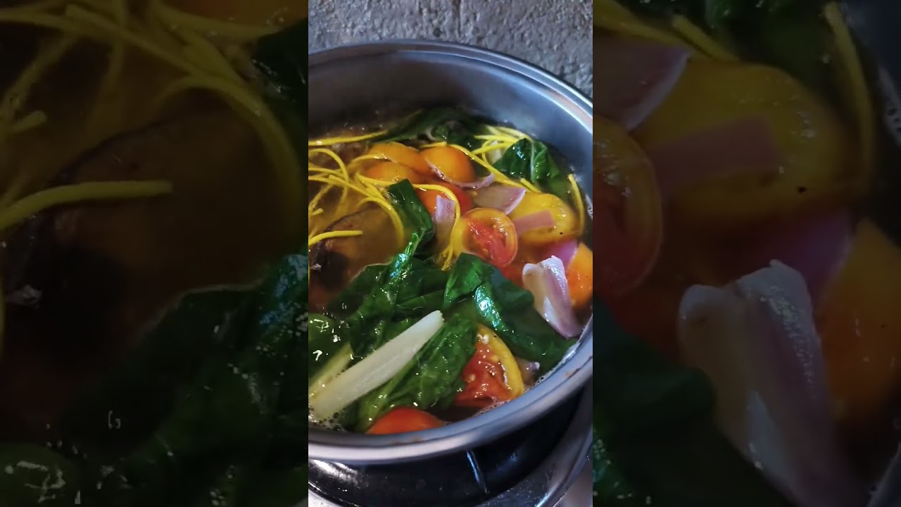 Sinabawang odong with gulay at pritong isda. #highlights #youtube #filipinofood #viewerseveryone