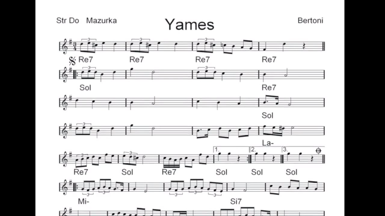 YAMES mazurka per Fisarmonica e Orchestra da Ballo La Perfetta Musica da Balera