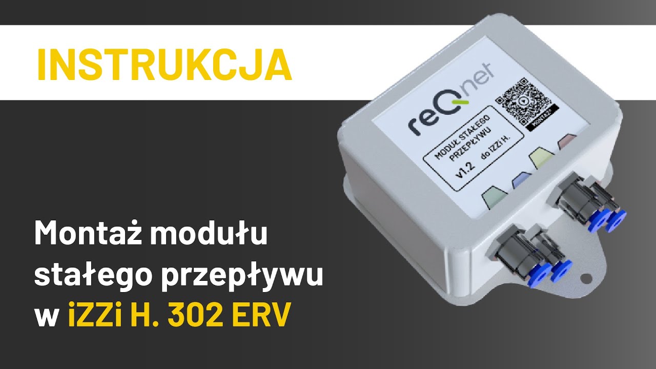 Instrukcja montażu modułu stałego przepływu w iZZi H.302 ERV #Cennik24
