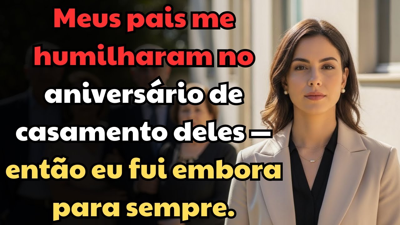 Meus pais me humilharam no aniversário de casamento deles — então eu fui embora para sempre