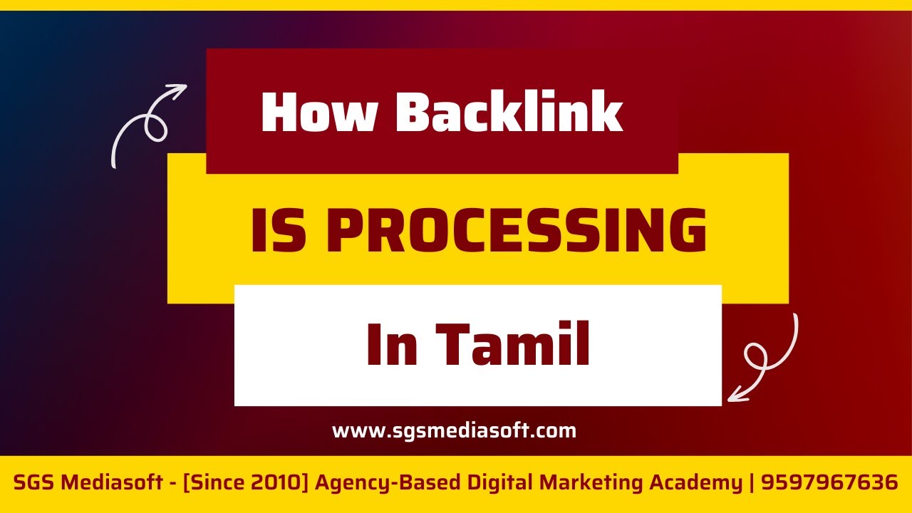 SEO - 5 Process of Backlinks in Tamil