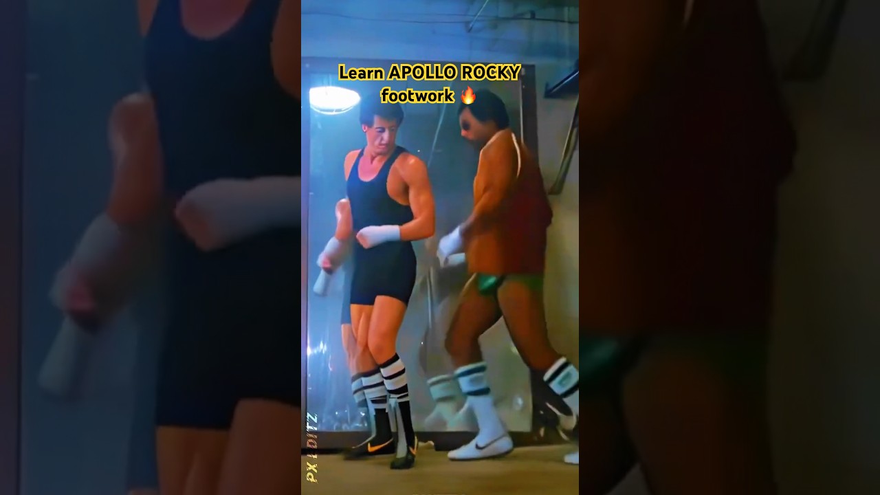 Rocky Apollo JumpRope Footwork #shorts #rockybalboa #rocky #boxing #footwork #skipping #tutorials
