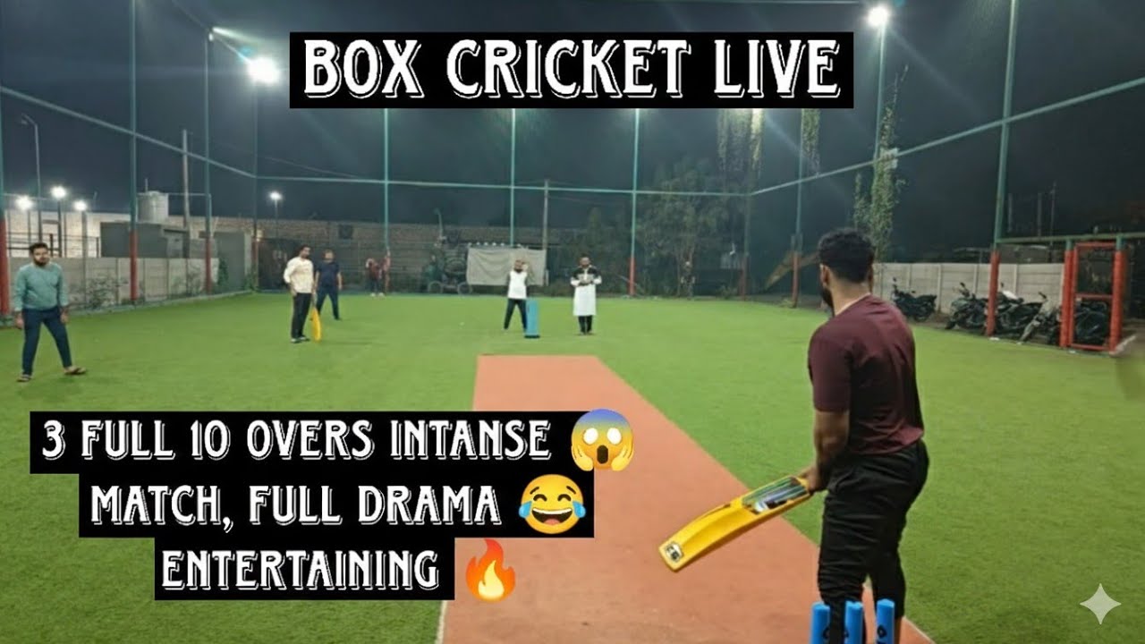 3 full 10 overs Intanse 😱 match, Full drama 😂 and entertaining 🔥, Box cricket live