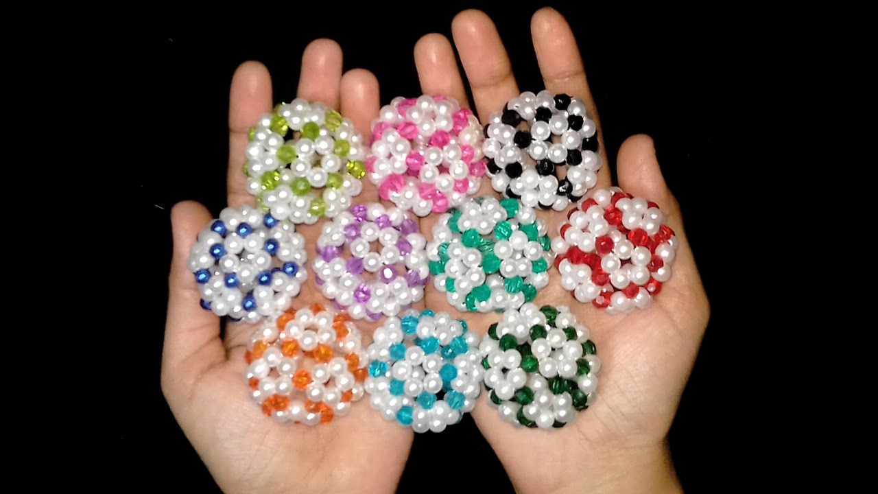 How To Make Beaded Ball | Easy Beaded Ball Tutorial | Crystal Beaded Ball