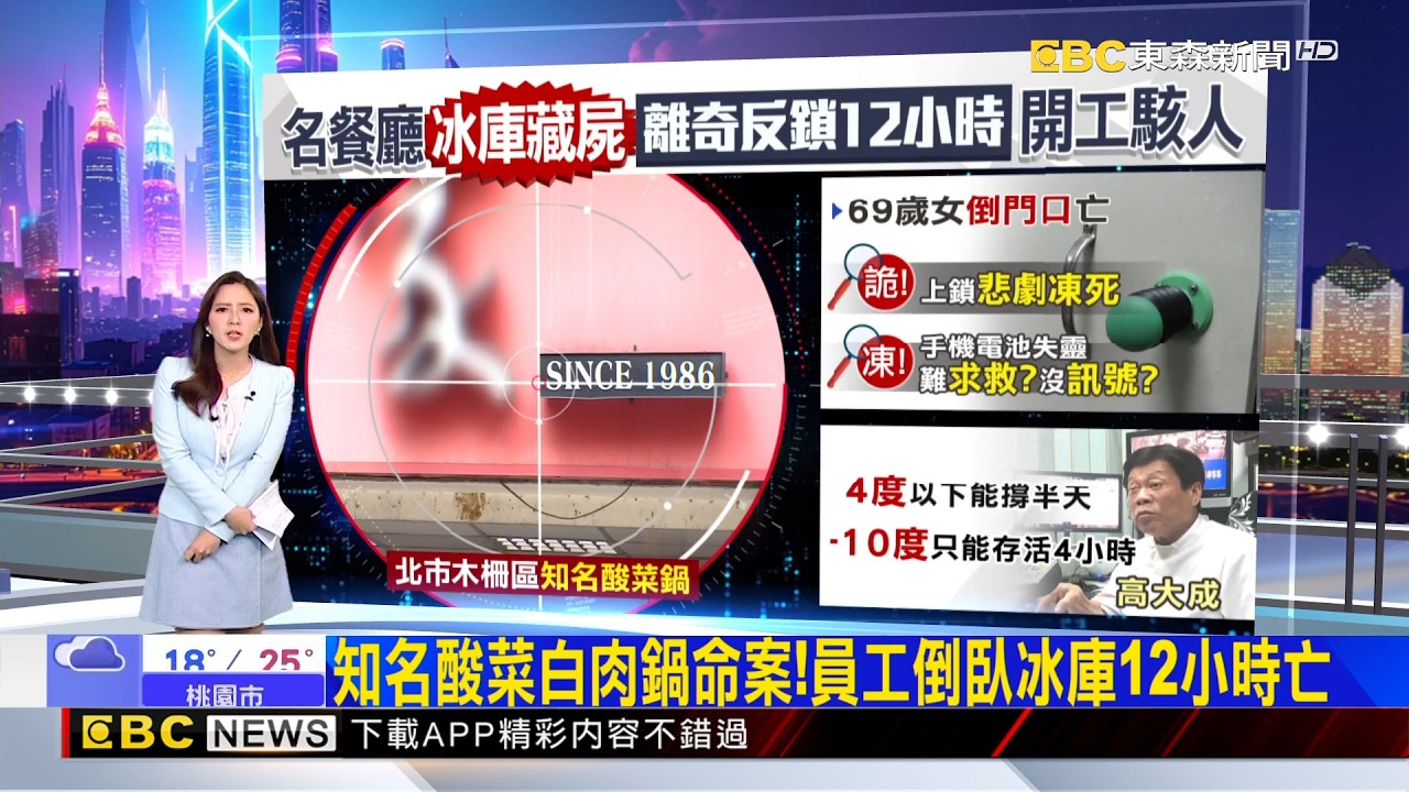 知名酸菜白肉鍋命案！員工倒臥冰庫12小時亡 2026／02／24  【房業涵晚報】@newsebc