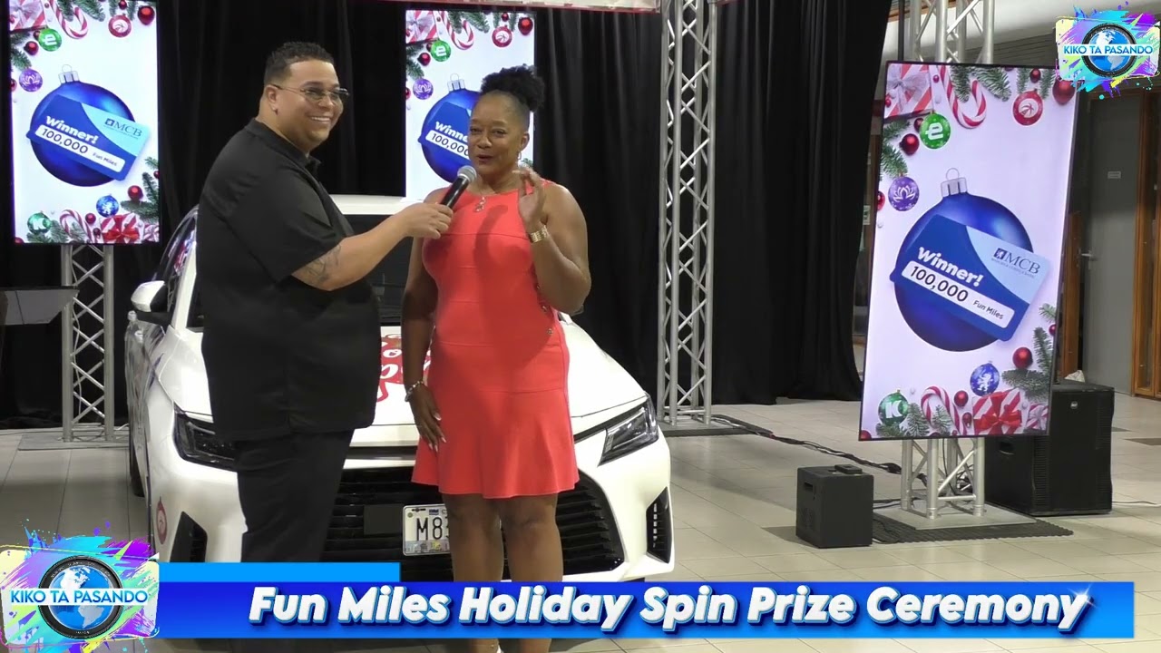 Fun Miles Holiday Spin Prize Ceremony