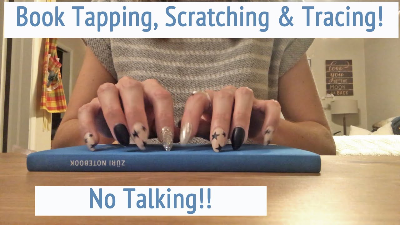 ASMR * Book Tapping, Scratching & Tracing * Fast Tapping * No Talking * ASMRVilla