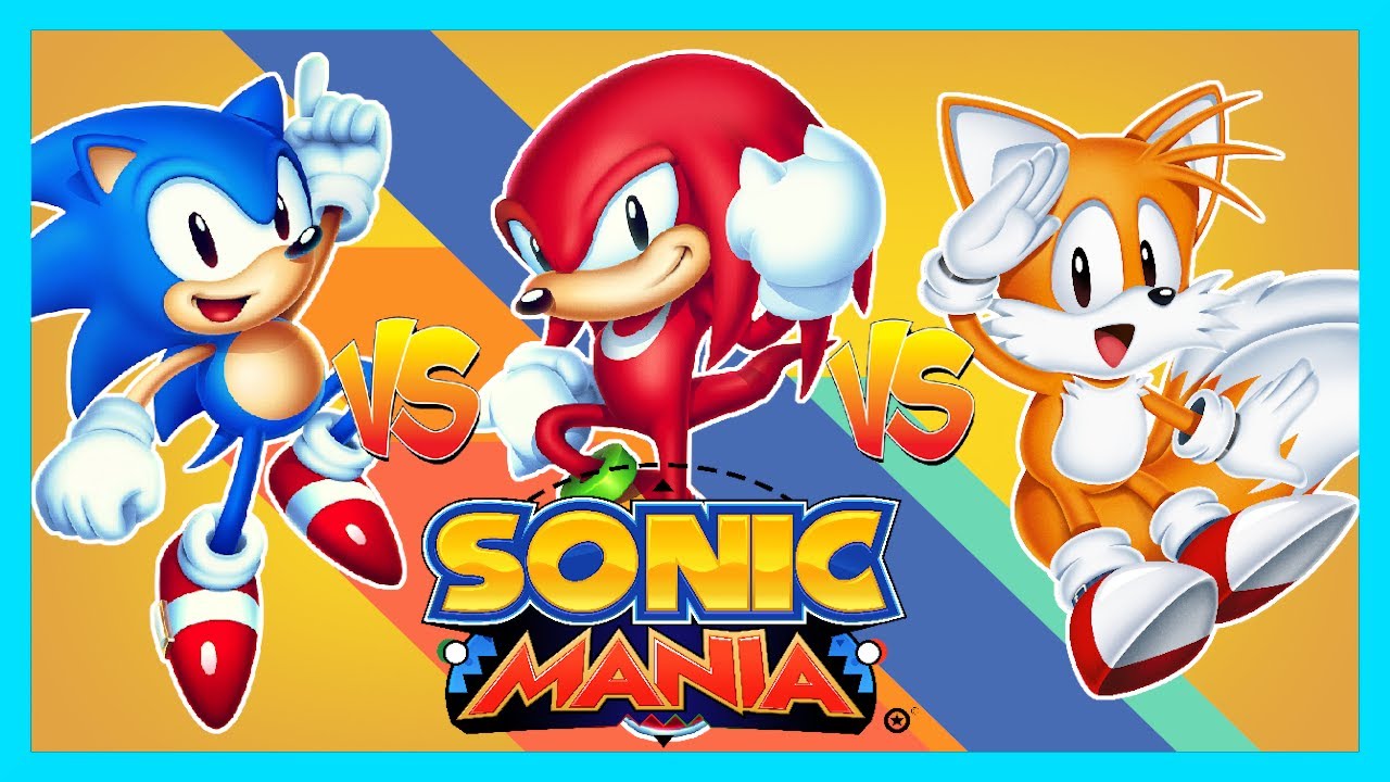 Наклз, Тейлз и Соник играют в режим Sonic Mania: Competition!