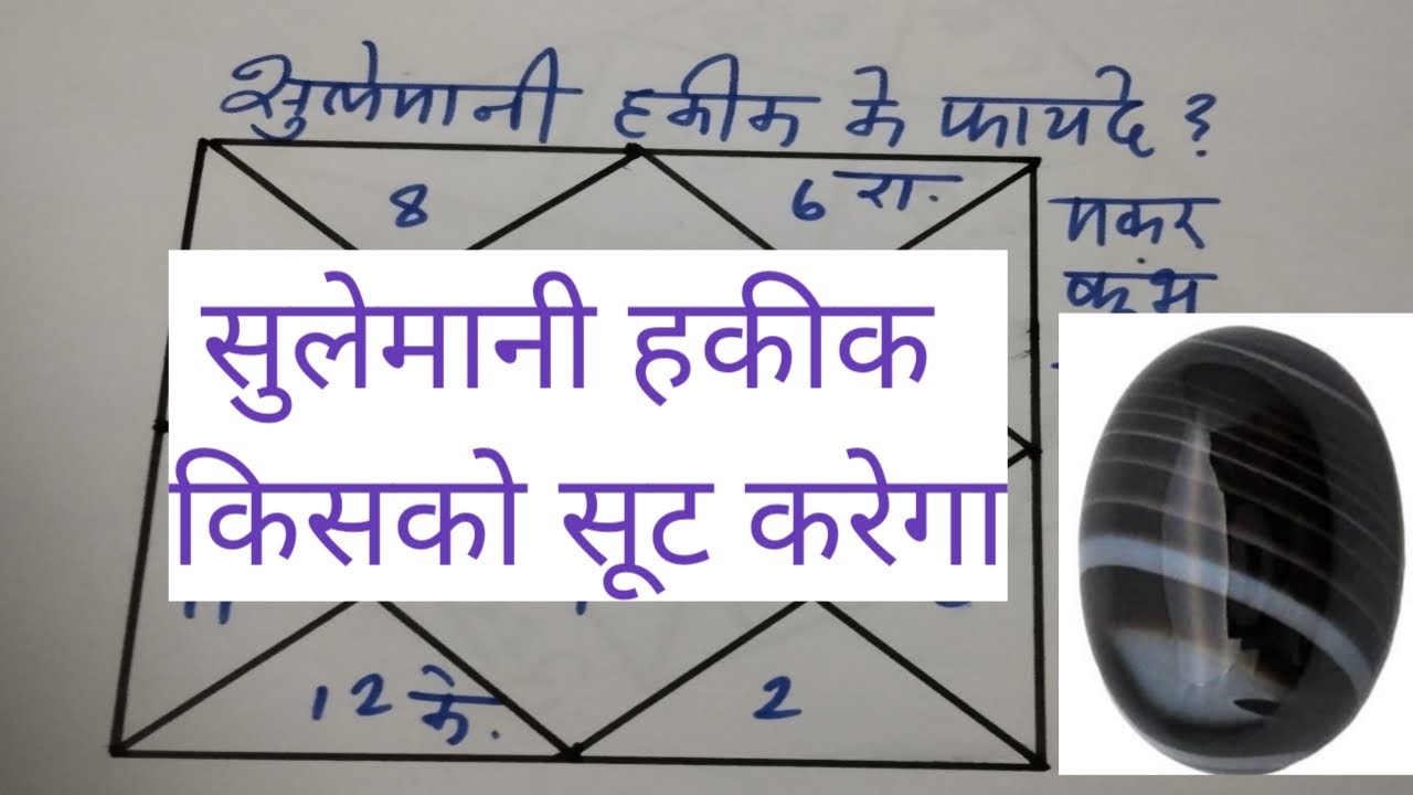 Vedic Astrology class 106, किसे होंगे सुलेमानी हकीक से फायदे, benefits of sulemani hakik, best stone