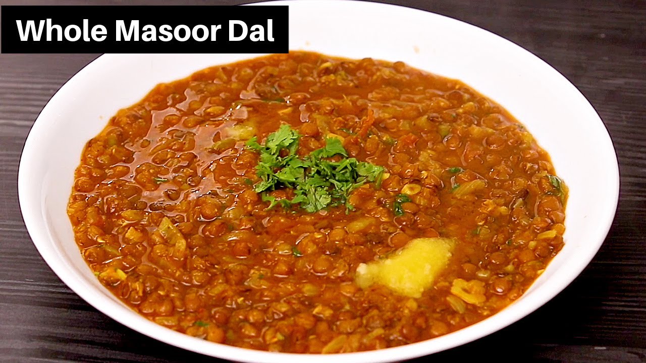 काली मसूर की दाल कुकर में ऐसे बनाएंगे तो सब तारीफ करेंगे | Masoor Dal Tadka | Akkha Masoor Dal Tadka