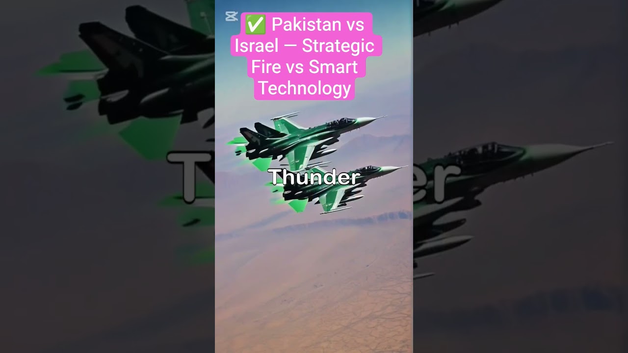 ✅ Pakistan vs Israel — Strategic Fire vs Smart Technology 