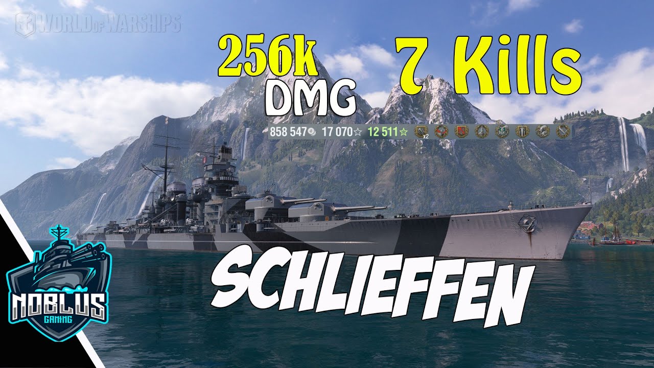 Cuirassé Schlieffen - 256k - 7 Kills - World of Warships