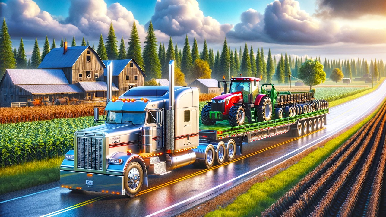 Hauling Farm Equipment Through Rural America - ATS Day 16