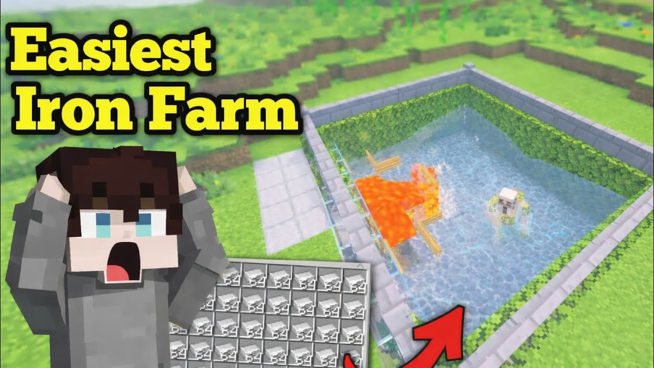 Minecraft Best Iron Farm 2026 😱 Unlimited Iron in Survival #video #viral 