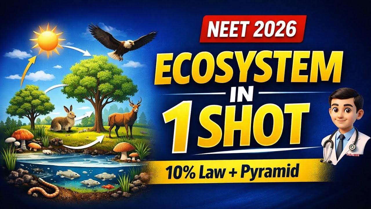 Ecosystem Dynamics | Structure, Function & Energy Flow | Ecology Complete Chapter | NEET Biology