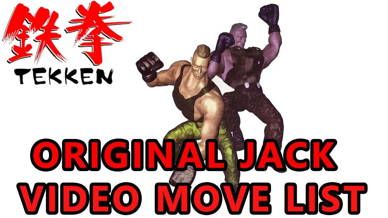 Tekken 1 - Original Jack Move List (Quick Video Showcase)