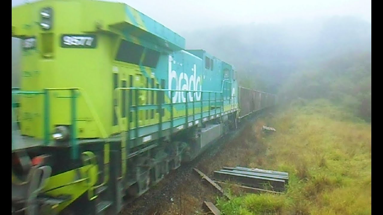 TREM Rumo - Dupla Dash-9 Brado e ALL Na Serra do Cadeado - Central do PR - Ortigueira - PR