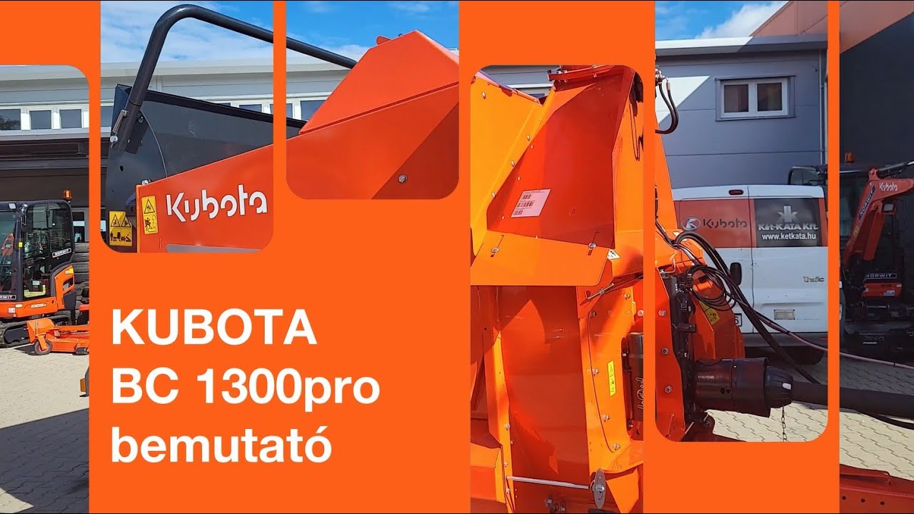 Kubota BC1300 Pro bálabontó - bemutató videó