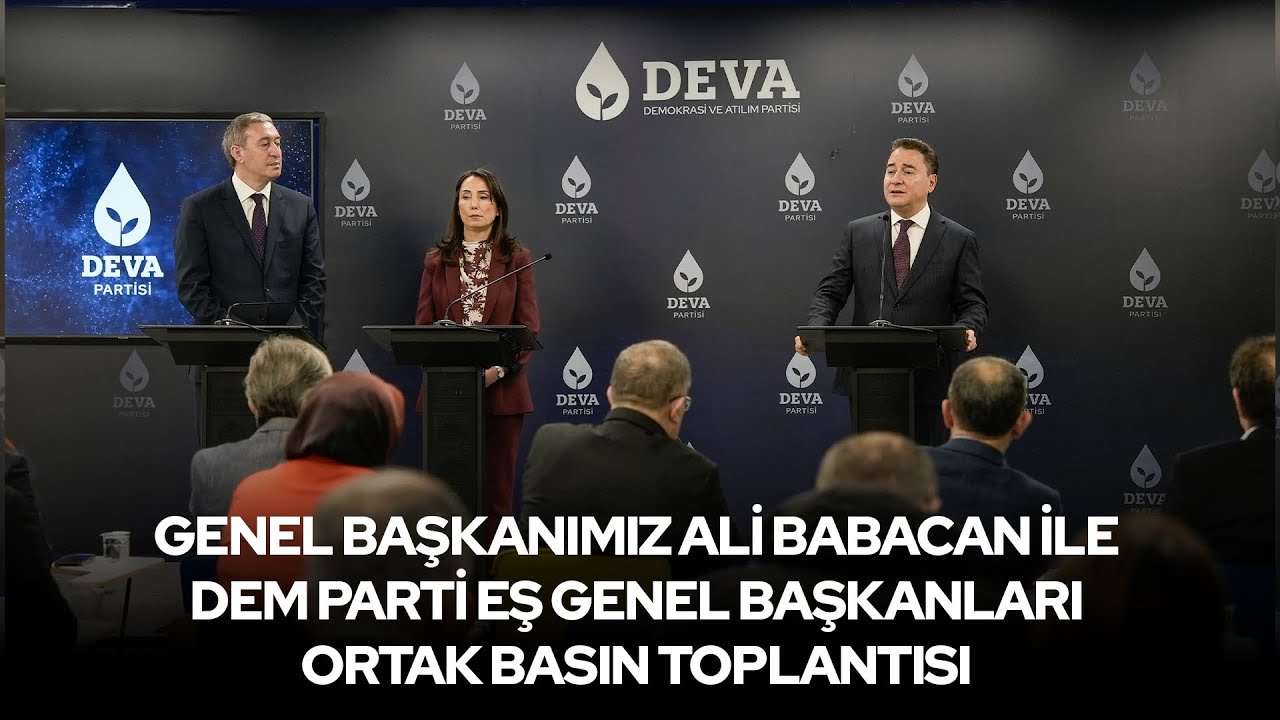 Genel Başkanımız Ali Babacan ile DEM Parti Eş Genel Başkanları Ortak Basın Toplantısı