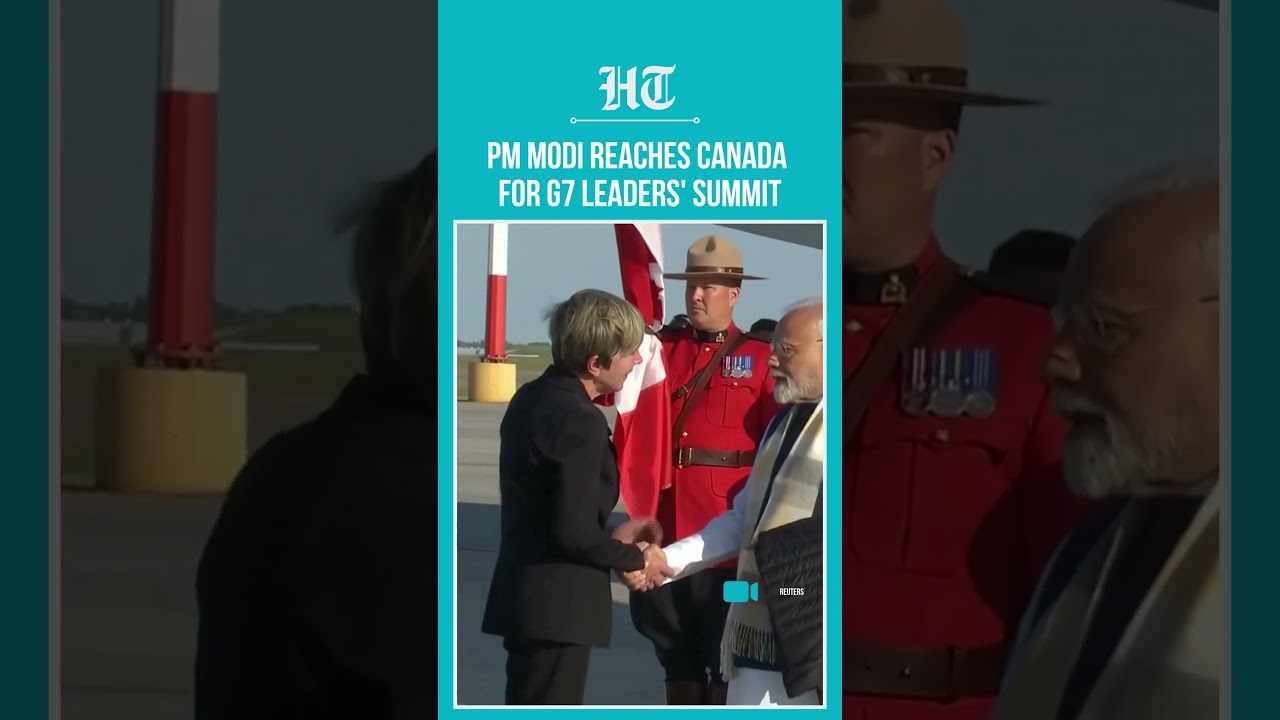 PM Modi Arrives In Canada As G7 Leaders Wrap Up Day One of Summit | #shorts
