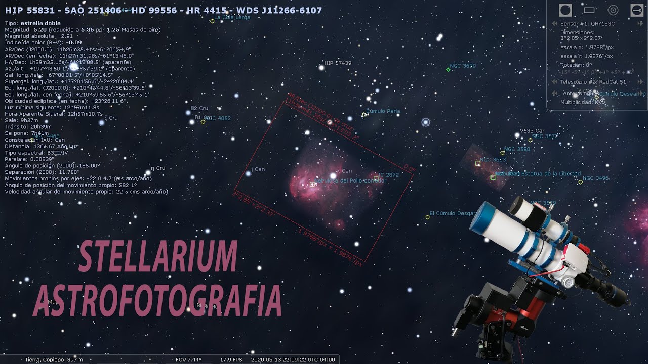 Como Usar Stellarium para Astrofotografia