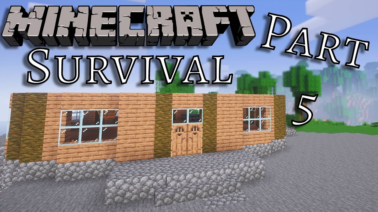 Jungle House Build Step 2! Minecraft Survival Part 5