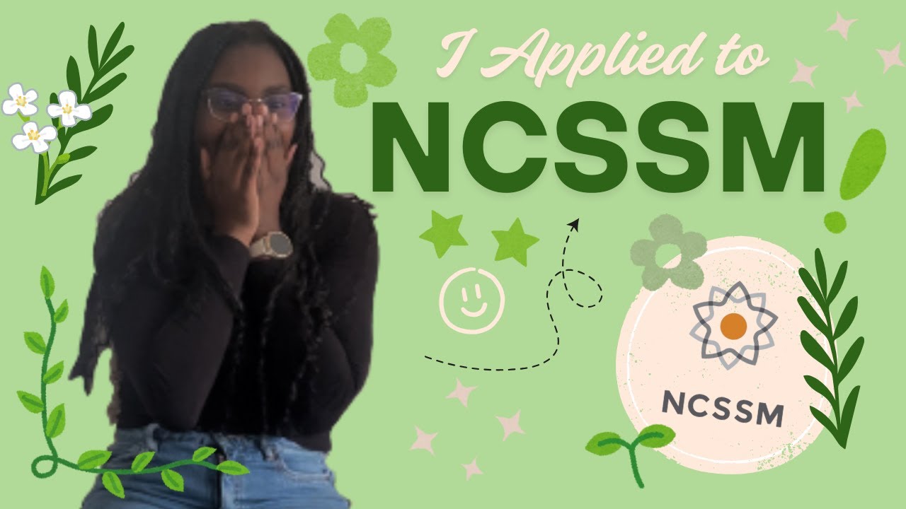 I APPLIED TO NCSSM! (reaction to results)
