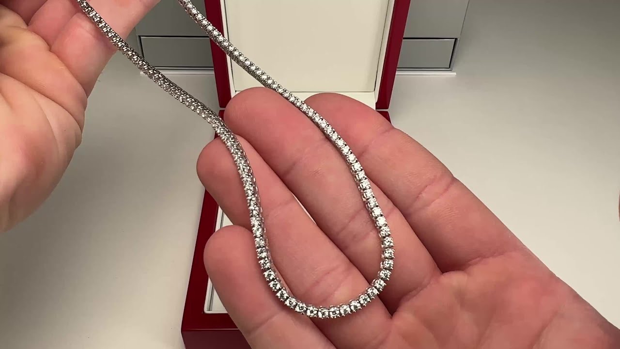 JAMES ALLEN - 7 CARAT TENNIS NECKLACE (Lab Diamonds) (Unboxing + Review)