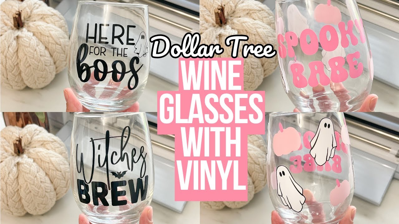 EASY DIY PERSONALIZED DOLLAR TREE WINE GLASSES WITH CRICUT + TIPS & HACKS FOR BEGINNERS